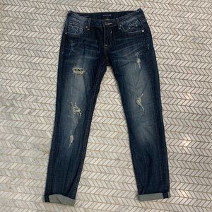 Ripped Blue Jeans Size 26 Casual Cute Pants